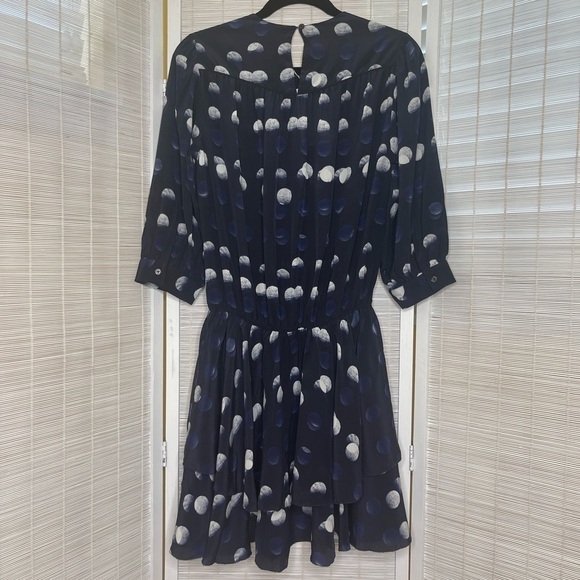 Zadig & Voltaire Rooka Dots Marine Dress Size XS NWT - Picture 6 of 13